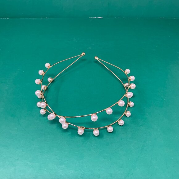 Shashi | Princess Leia Headband in Gold - Picture 1 of 5